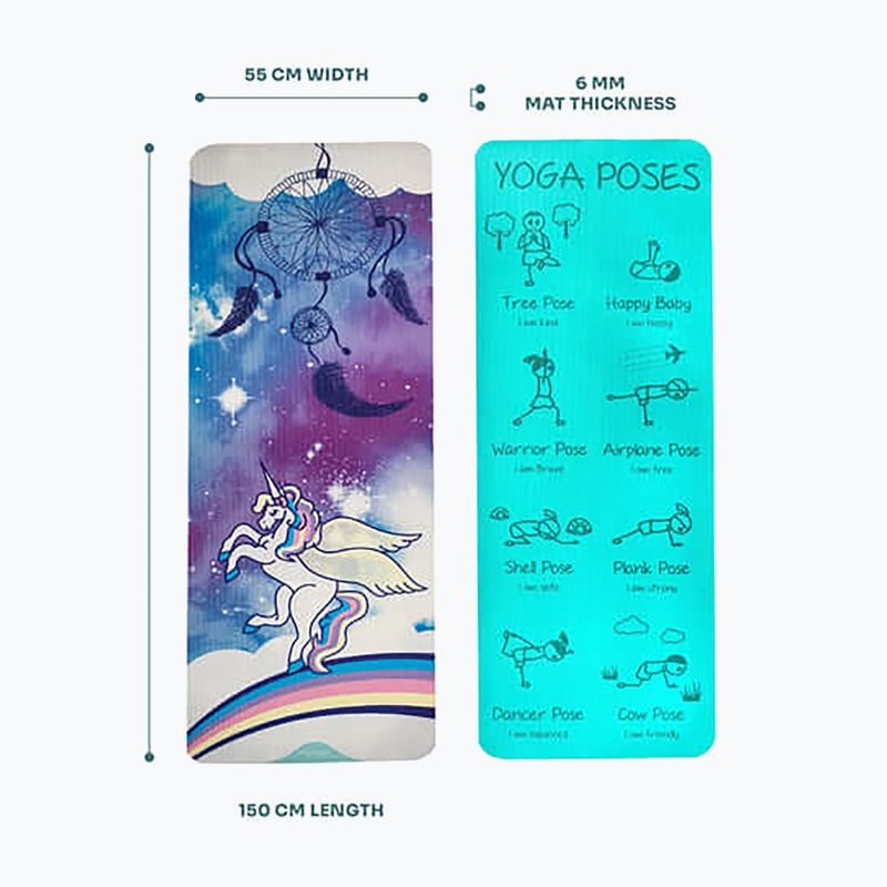 Килимок для йоги дитячий Myga Sweet Dreams purple 7