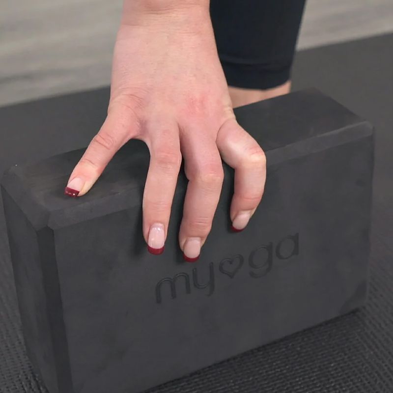 Блок для йоги Myga Foam Block do jogi black 5