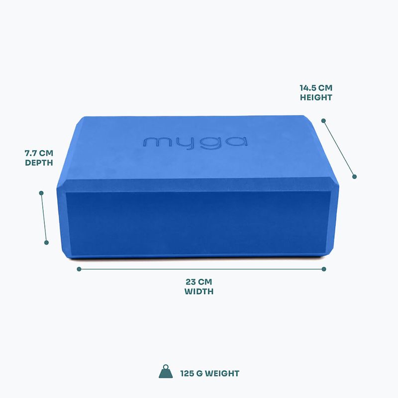 Блок для йоги Myga Foam Block do jogi navy 3