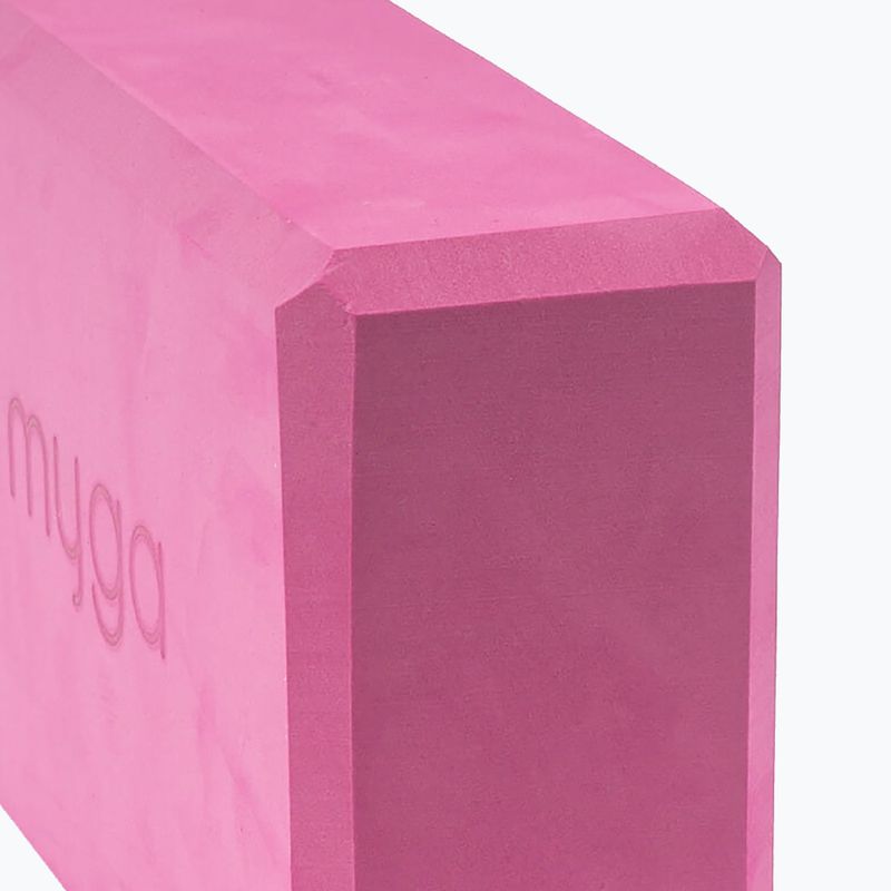 Блок для йоги Myga Foam Block pink 3