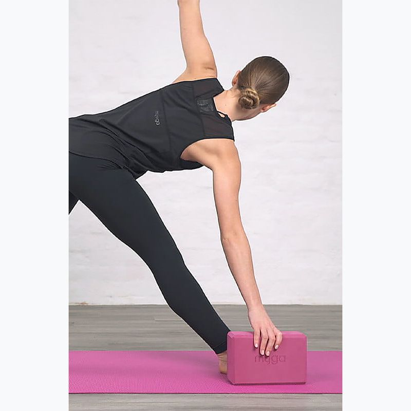 Блок для йоги Myga Foam Block pink 7