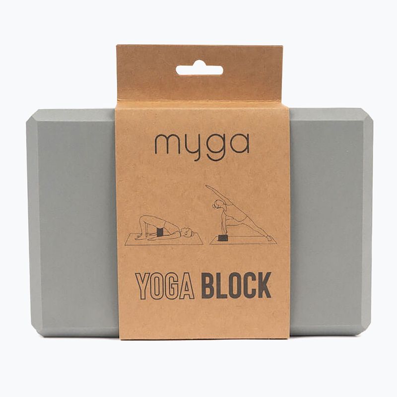 Блок для йоги Myga Foam Block do jogi grey 2