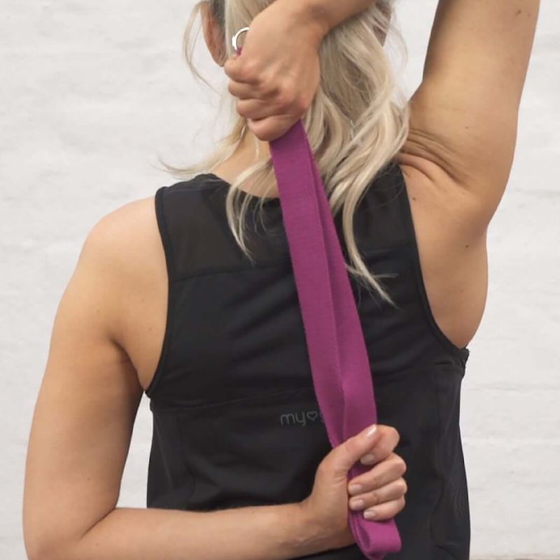 Ремінь для йоги Myga 2 in 1 purple 4