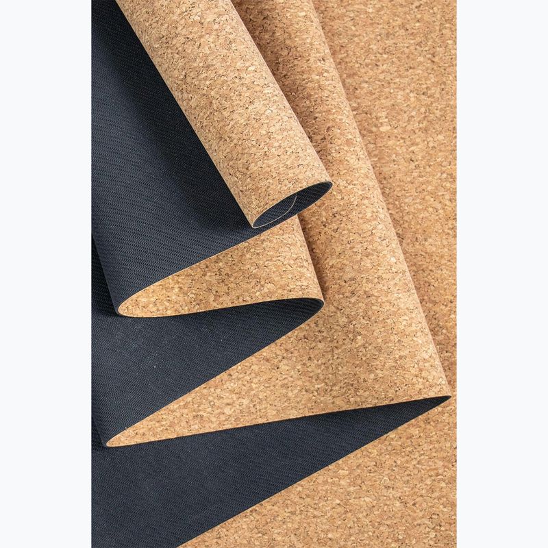 Килимок для йоги Myga Cork/Rubber 2 mm brown 2