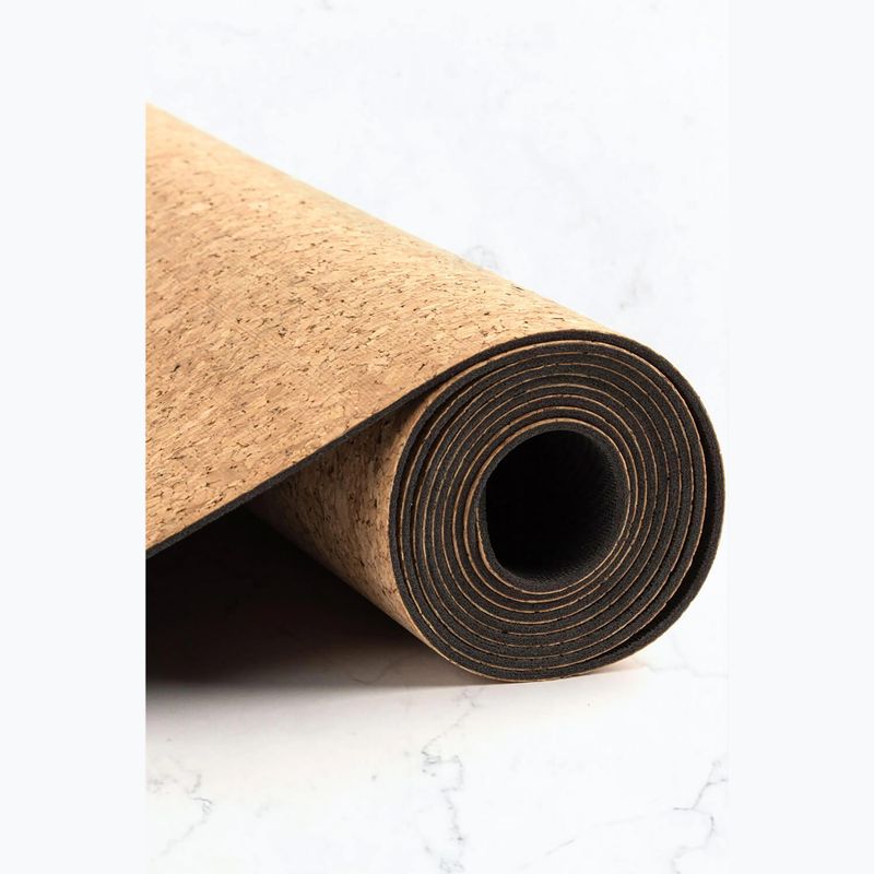 Килимок для йоги Myga Cork/Rubber 2 mm brown 3