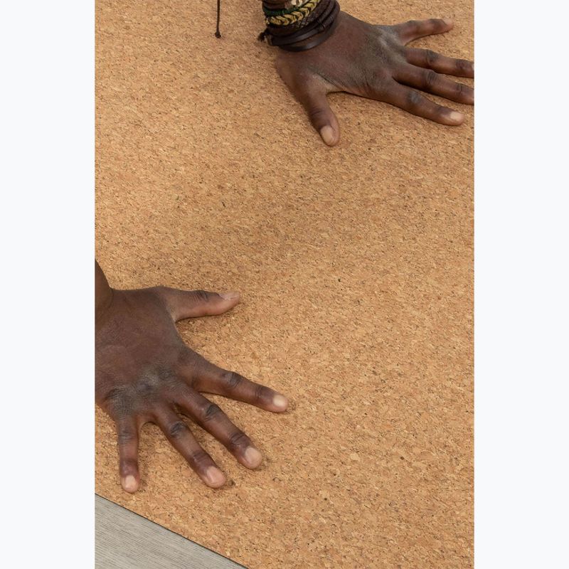 Килимок для йоги Myga Cork/Rubber 2 mm brown 4