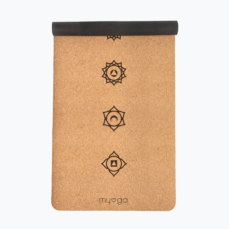 Килимок для йоги Myga Chakra XL 6 mm brown 2