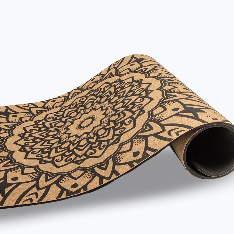 Килимок для йоги Myga Mandala XL 6 mm brown 4