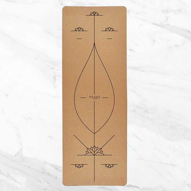 Килимок для йоги Myga Alignment XL 6 mm brown 8