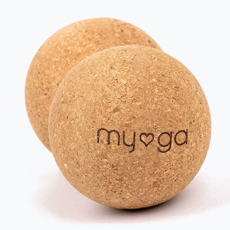 М'яч для масажу Myga Duoball brown 2