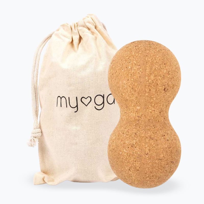М'яч для масажу Myga Duoball brown 4