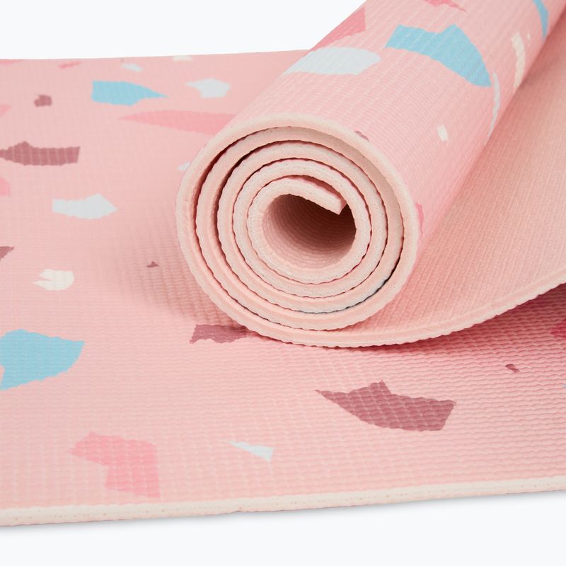 Набір для йоги Myga Terrazzo Yoga Set mat + block + strap purple 10
