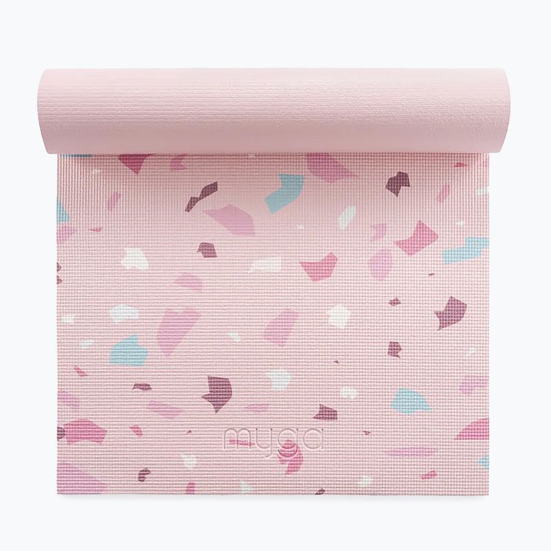 Набір для йоги Myga Terrazzo Yoga Set mat + block + strap purple 13