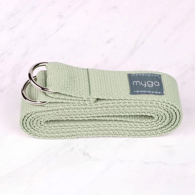Набір для йоги Myga Palm Yoga Set mat + block + green strap 7