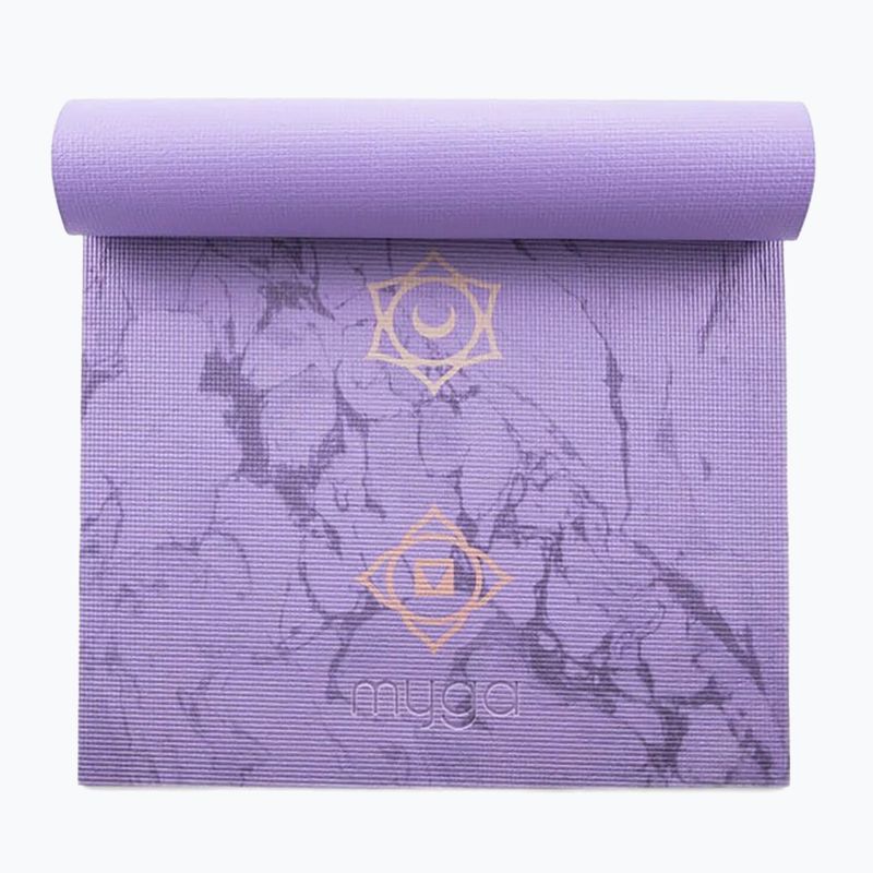 Набір для йоги Myga Chakra Yoga Set mat + block + purple strap 5