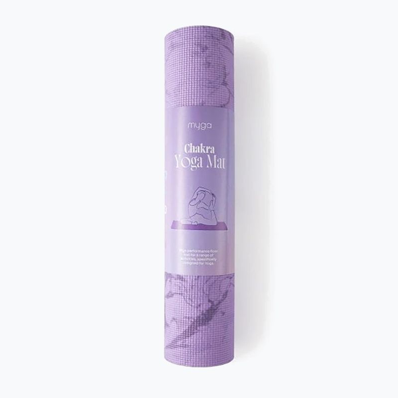 Килимок для йоги Myga Chakra 6 mm purple 8