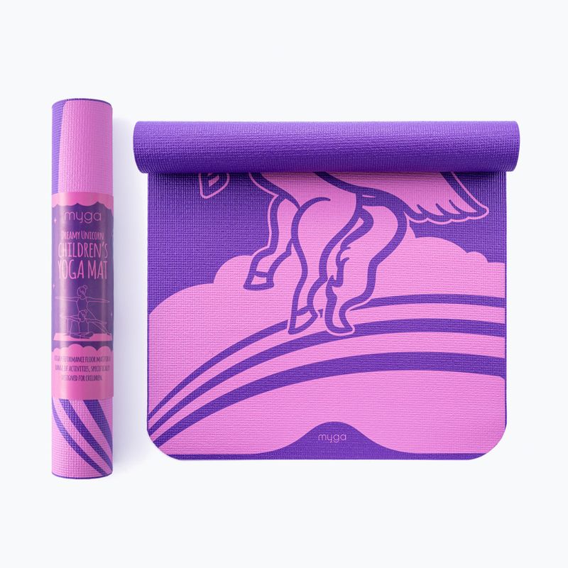 Килимок для йоги Myga Unicorn 3 mm purple 2