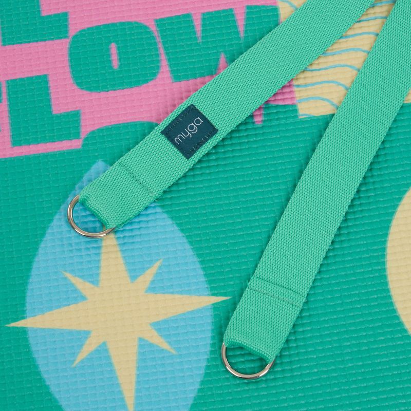 Набір для йоги Myga Spirit Yoga Set mat + block + turquoise strap 8