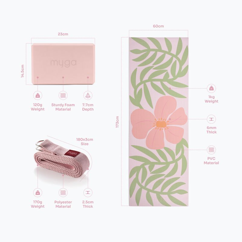 Набір для йоги Myga Blossom pink 6