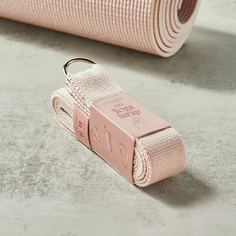 Ремінь для йоги Myga 2 in 1 pink 3