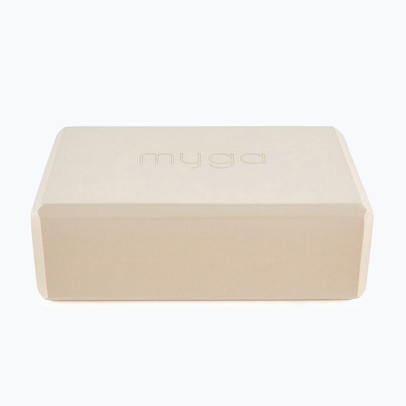 Кубик для йоги Myga Foam Block бежевий 2
