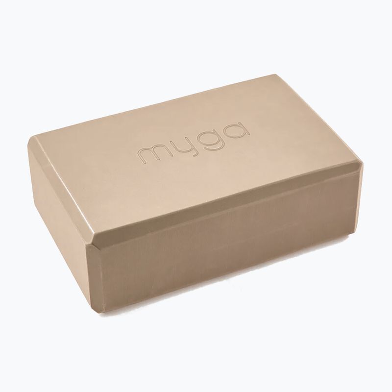 Блок для йоги Myga Foam Block коричневий 2
