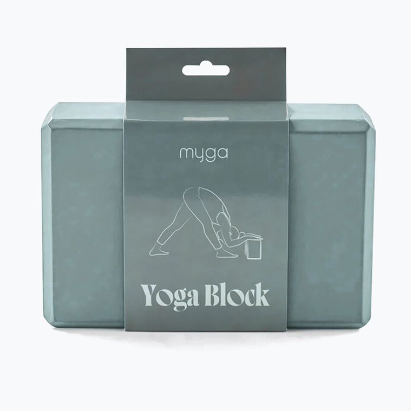 Блок для йоги Myga Foam Block блакитний 3