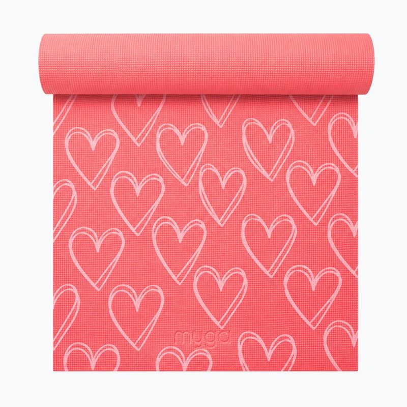 Килимок для йоги Myga Heart Limited Edition red 2