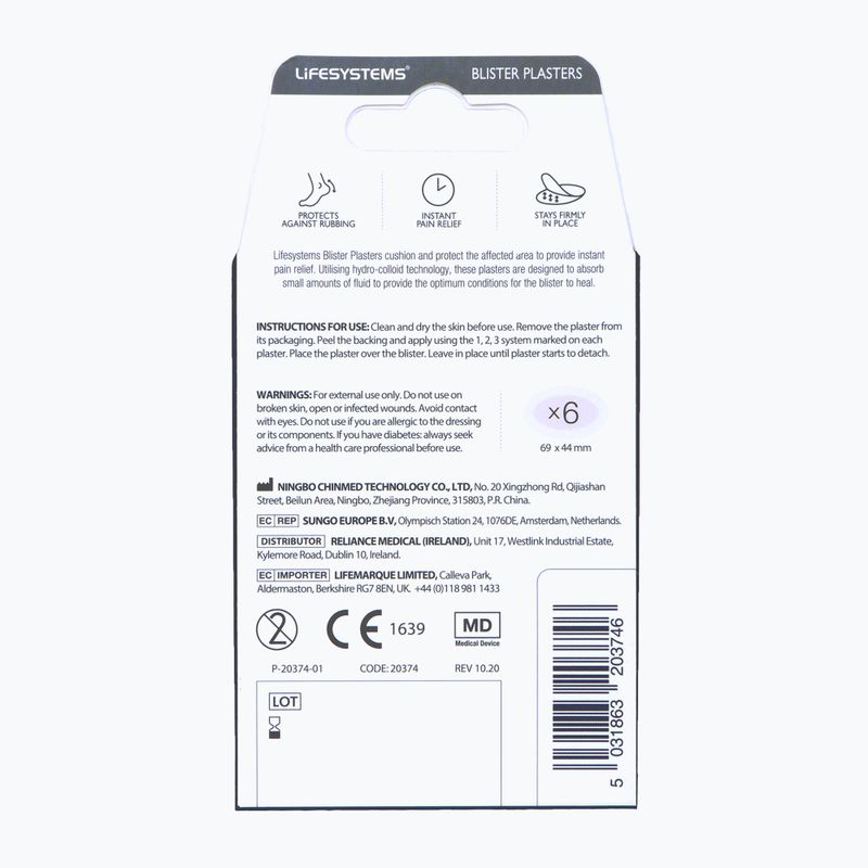 Пластир Lifesystems Blister Plasters 6-pack 2