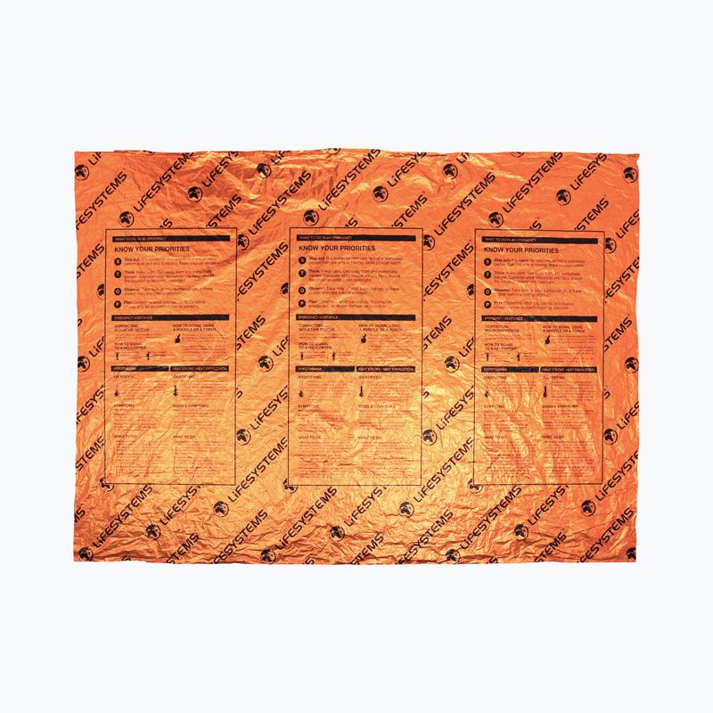 Термопокривало для 1 особи Lifesystems Heatshield Blanket Single помаранчеве LM42160