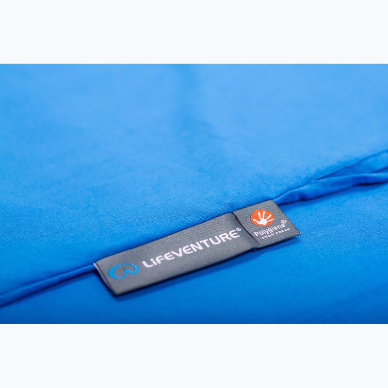 Бавовняний спальний мішок Lifeventure Прямокутний синій 4