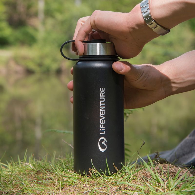 Пляшка термічна Lifeventure Stainless Steel Flask 1000 мл black 4