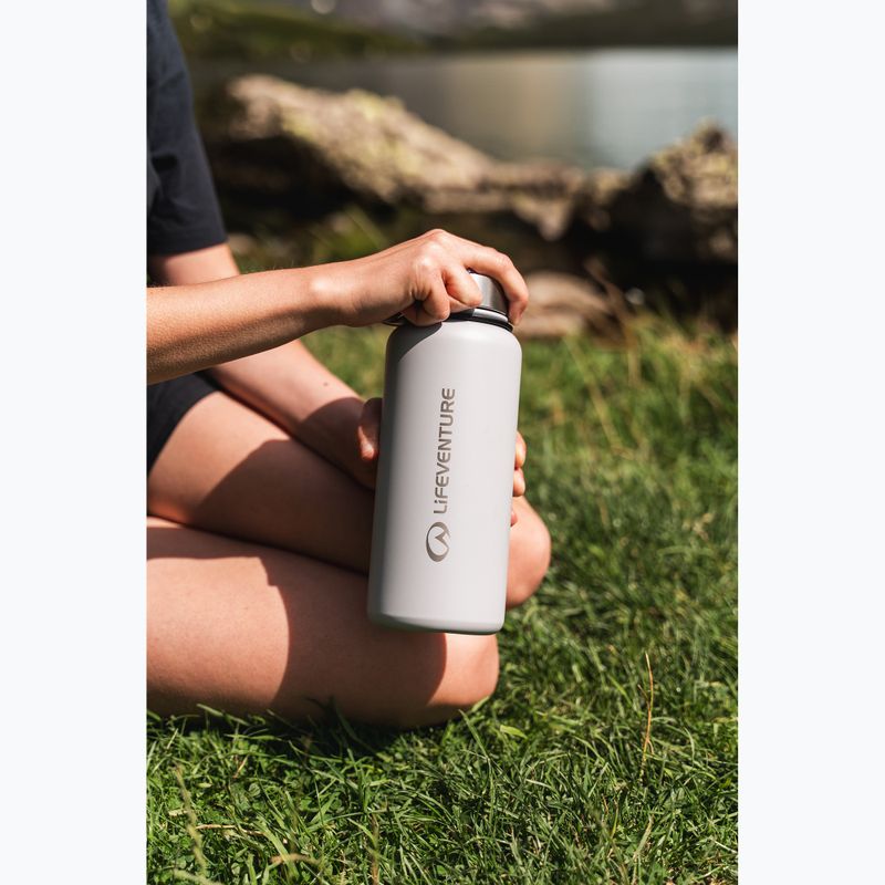 Пляшка термічна Lifeventure Stainless Steel Flask 1000 мл light grey 3