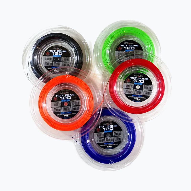 Струни для ракеток для сквошу Karakal Hot Zone Braided 120 11 black 2