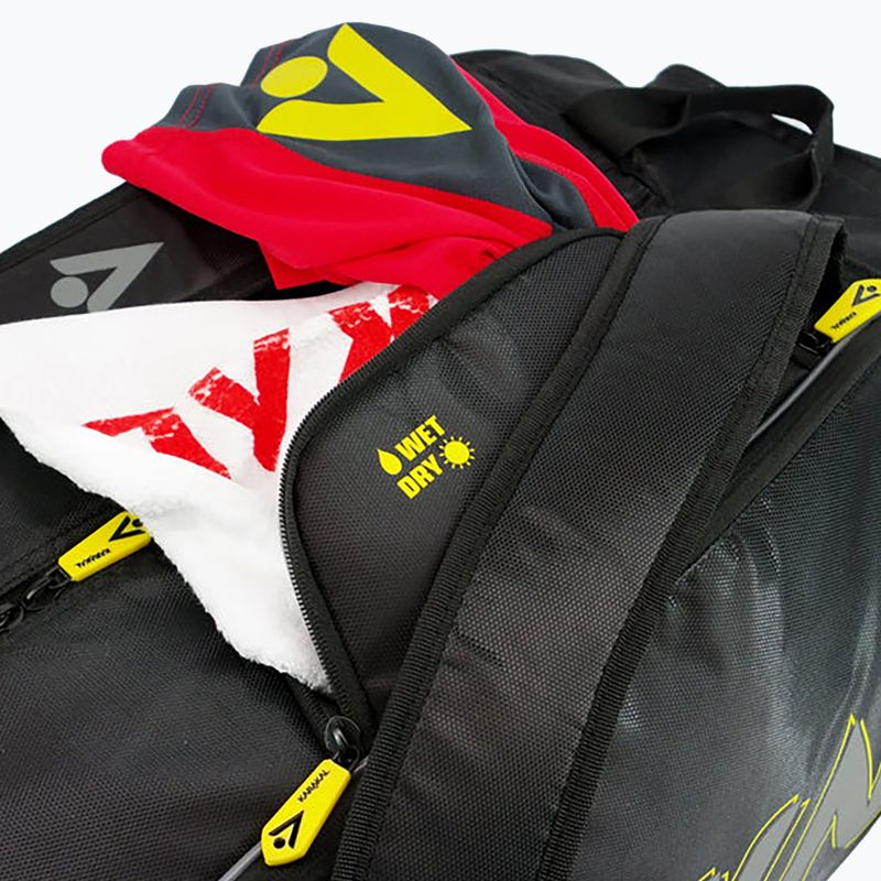 Сумка для сквошу Karakal Pro Tour Comp 2.0 black/yellow 7