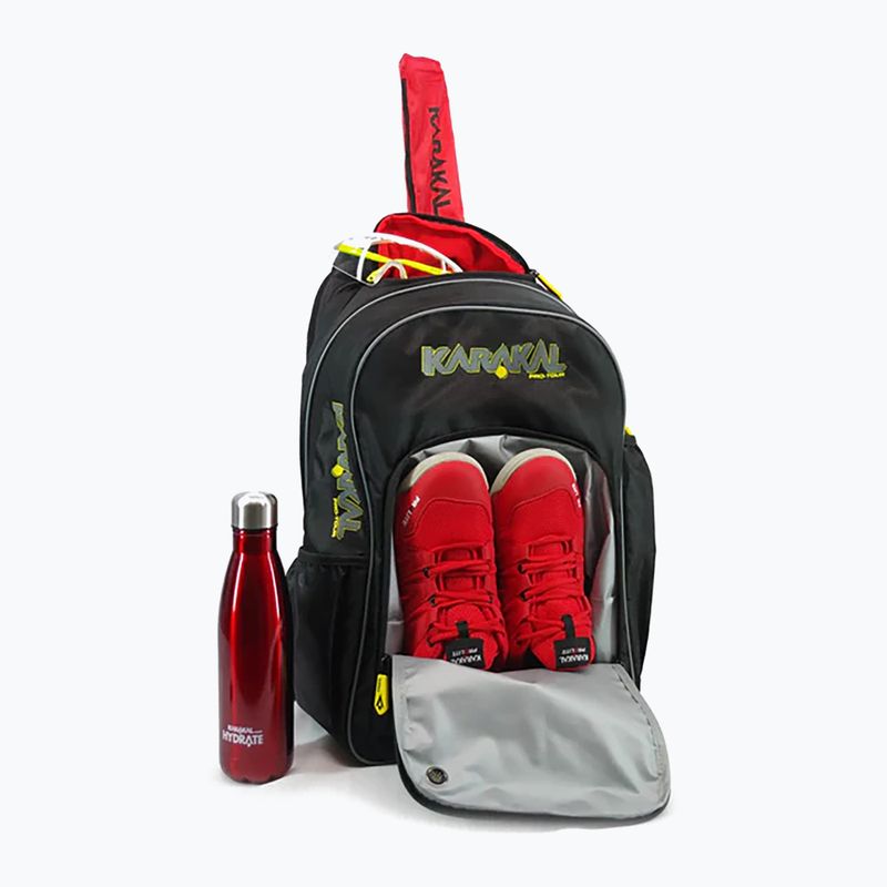 Рюкзак для сквошу Karakal Pro Tour 2.0 30 l black/yellow 9