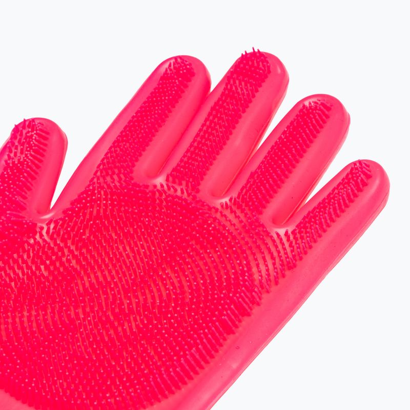 Рукавички для чищення велосипедів Muc-Off Deep Scrubber Gloves рожеві 5