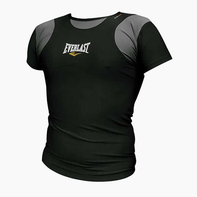 Рашгард з коротким рукавом чоловічий Everlast чорно-сірий 4429