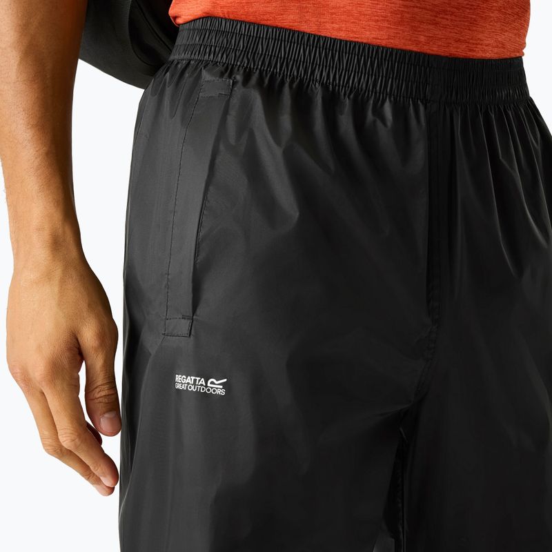 Чоловічі трекінгові штани REGATTA Pack It Overtrousers black 5