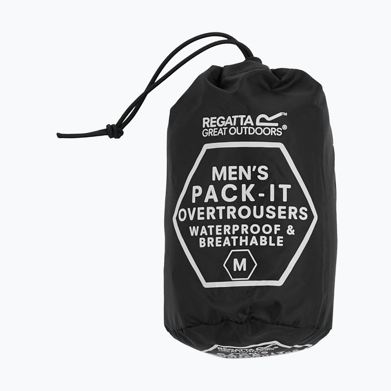 Чоловічі трекінгові штани REGATTA Pack It Overtrousers black 10