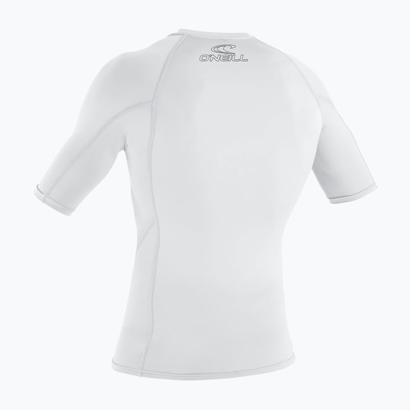 Чоловіча майка для плавання O'Neill Basic Skins Rash Guard біла 2