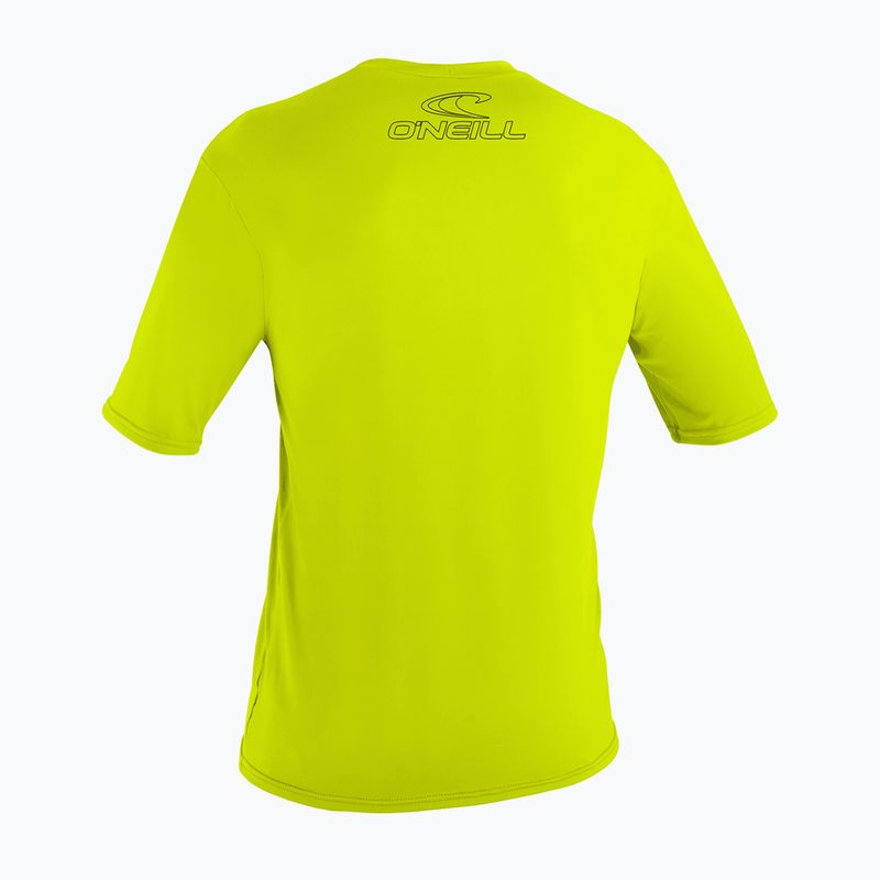 Чоловіча майка для плавання O'Neill Basic Skins Sun Shirt lime 2