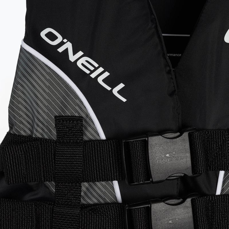 Страхувальний жилет O'Neill Superlite 50N ISO чорний/чорний/димчастий білий 4