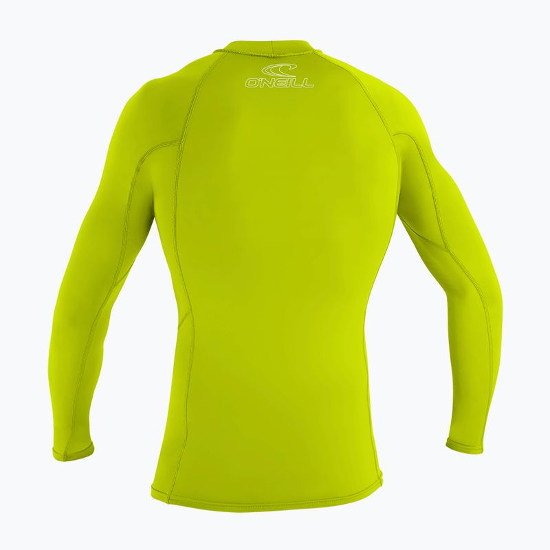 Дитячий плавальний лонгслів O'Neill Basic Skins LS Rash Guard лайм 2