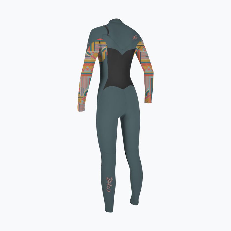 Гідрокостюм жіночий O'Neill Epic 4/3 Chest Zip Full shade/arta geo 2