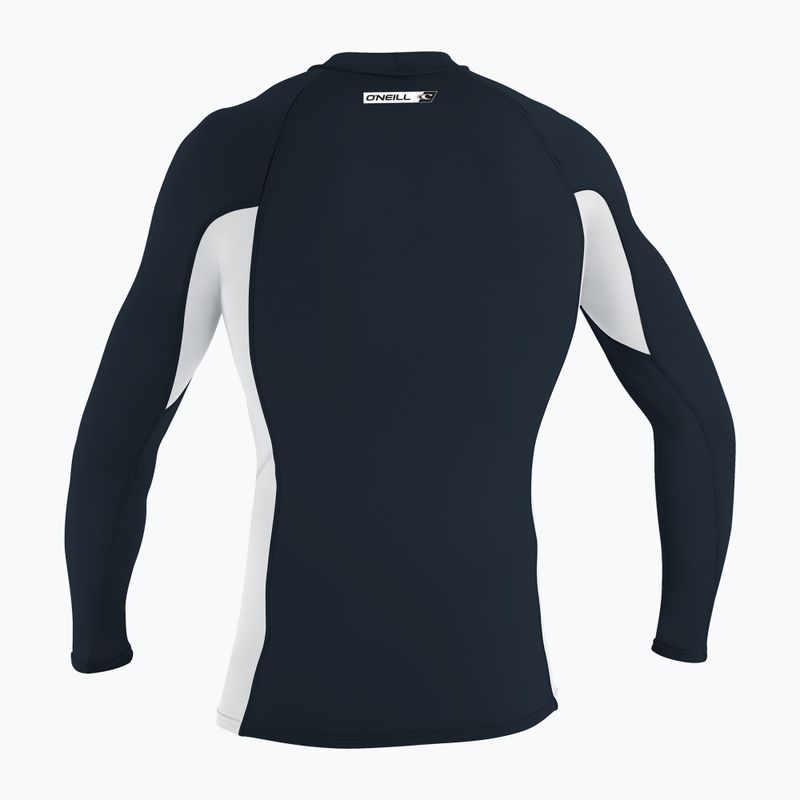 Чоловічий лонгслив для плавання O'Neill Premium Skins Rash Guard шиферний/білий/шиферний 2