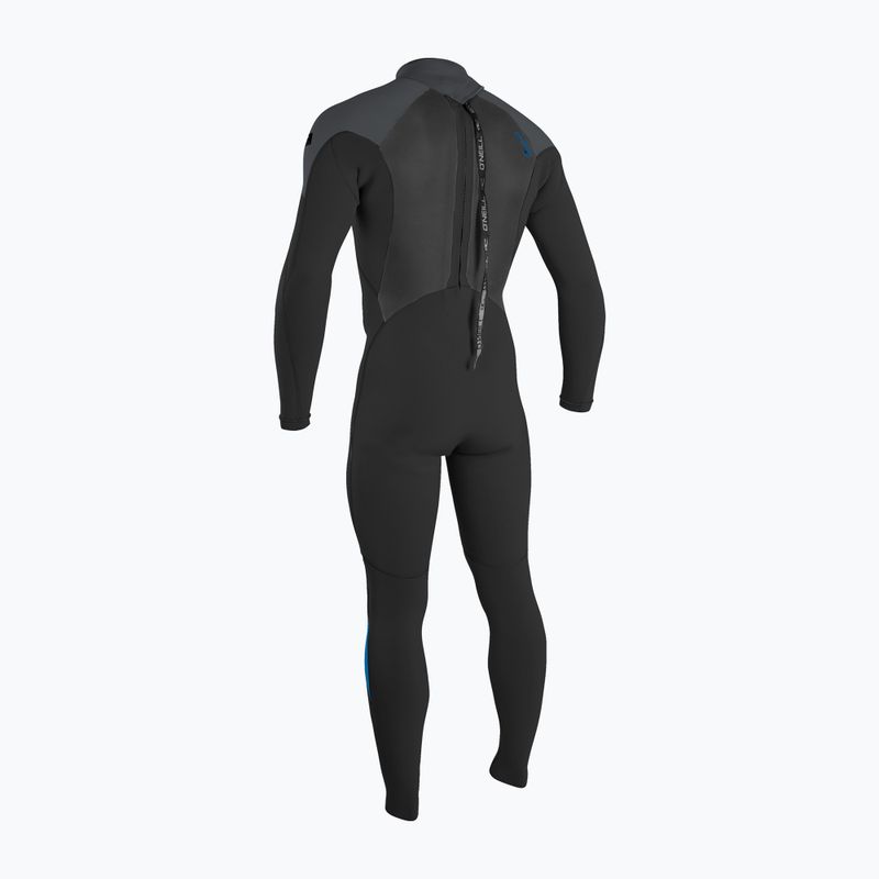 Гідрокостюм чоловічий O'Neill Epic 4/3 Back Zip Full P91 black/graphite/bali blue 2