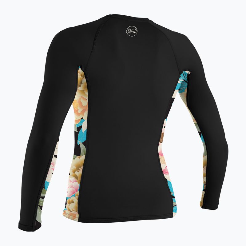 Лонгслів для плавання жіночий O'Neill Side Print Rash Guard black/mikah floral 2