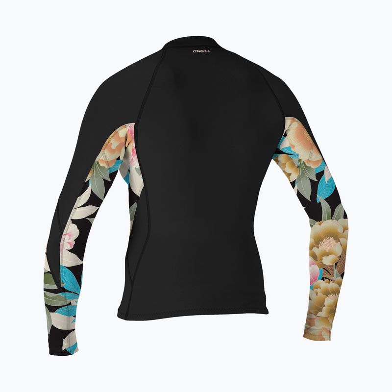 Куртка неопренова жіноча O'Neill Bahia 1/0.5 мм Full-Zip Jacket black/mikah floral/black 2