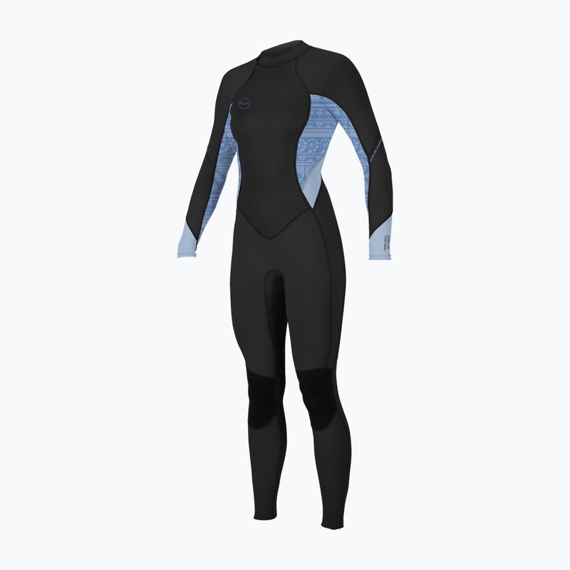 Гідрокостюм жіночий O'Neill Bahia 3/2 Back Zip Full IQ5 black/surf abstract/chambray blue